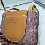 Hunting World Made in Italy‎ Foldable Tote Bag Shoulder Bag Cotton Linen Blend x Tan Photo 13