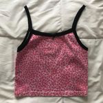 John Galt Brandy Melville Leopard Print Pink Tank Top Photo 0