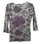 CHAPS Vintage 90s Top Size M‎ Earth Fairy Bohemian Y2K Sheer Paisley Lightweight Photo 2