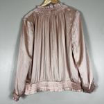 Chico's Chico’s Soft Pink Shirred Bomber Jacket Photo 4