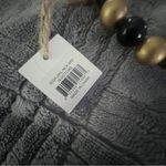 Simply Southern Black & Gold Wood Bead Necklace or Décor Polka Dot Cross Pendant Photo 2