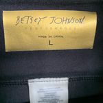 Betsey Johnson 3/4 leggings pull on women’s large black/burgundy Photo 2