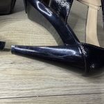 Michael Kors  MK Black Patent Strappy Zipper Cage Heel Sandal Goth Punk Party 7.5 Photo 7