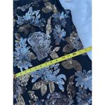 Cache NWT dress sequin Floral gold and silver Size S Photo 3