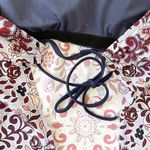 Kona Sol Halter Tankini Top Swim Top Floral Padded Swimwear Navy Blue S Boho Photo 4