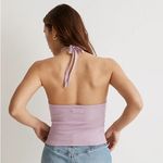 Madewell NWT  Supima® Rib Halter Tank Top size medium Photo 2