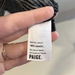 Paige  Black with White Stripes T Shirt Size Medium EUC Photo 5