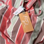 Kona Sol NWT  Medium Scoop Neck Coverage One Piece Swimsuit Multicolored Bikini Photo 6