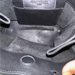 Balenciaga  Tote Shoulder Bag 535269 Papier Mini Side Zip Black Used Authentic‎ Photo 8