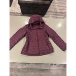 32 Degrees Heat Womens Hooded Packable Down Jacket Plum Purple Size Medium Photo 1