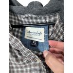American Eagle  Cropped Hooded Flannel Shirt Plaid Size XL Photo 4