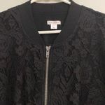 Xhilaration  womens black lace jacket size L Photo 1