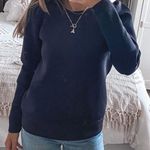 Stella & Dot Black Puff Sleeve Crewneck Photo 1