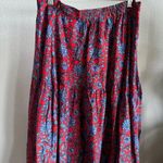 Roller Rabbit ✨SALE Red Lorien Carlisa Floral Print Tiered Maxi Skirt Sz M NWT Photo 6
