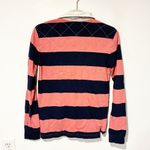 Ralph Lauren  Sport Rugby Shirt Pony Cotton Navy Blue Pink Stripe Relaxed Fit Photo 3