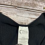 Zyia  Ripped Black Sleeveless Tank Top Photo 2