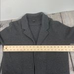 J.Crew Merino Wool Blend Open Front Cardigan Jacket Charcoal Gray Small Photo 12