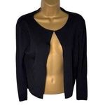 Cyrus Vintage 90s Ribbed Cardigan Fitted Cropped Black M Photo 0