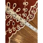 BB Dakota Steve Madden rust eyelet midi dress m Photo 8