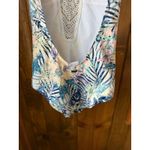 Roxy Tropical Floral Crochet One Piece Swimsuit Women's Medium M Photo 3