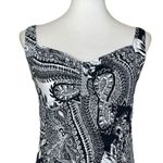 Jantzen  Swim Dress Ruched Full Coverage Black White Paisley Women’s Plus Size 14 Photo 4