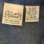Haband Blue Denim Jacket with Colorful Floral Embroidery Size L Photo 1