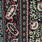 Espresso Shirt Womens Medium Black Multi Paisley Print Casual Versatile Vintage Photo 5