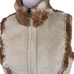 Ariat Brown Quilted Zippered Front Vest Size Medium Photo 1