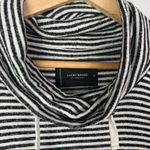 Lucky Brand  Black & White Stripe Cowl Neck Lightweight Sweatshirt S Photo 3