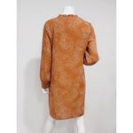 Massini Women’s Polka Dot Ruffled Neck Long Sleeve Shift Dress Size M Photo 2