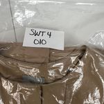 COS  women’s Size 34 S Trench Coat Belted Jacket Khaki Long Collarless Pockets Photo 12