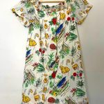 J.Crew Hawaiian Print tropical off shoulder above knee dress 100% cotton 2 Photo 0