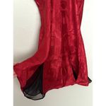 Victoria's Secret  Vintage Gold Label Satin Night Gown Women's Red Tulip Tassel Photo 4
