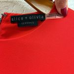 Alice + Olivia Ember Peplum Fitted Dress in Cherry Size 8 Mini Cap Sleeve Red Photo 4