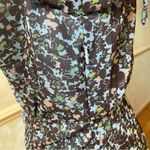 Ted Baker  Cherela Floral Print Ruched Tie Sheer Long Sleeve Mini Dress Sz 2 US Photo 14