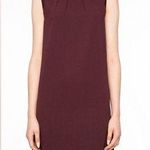 ALLSAINTS Jay Pleated Mini Dress XS Bordeaux Red Semi Sheer Casual Sleeveless Photo 2