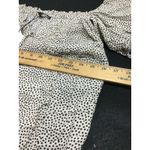 ZARA Women Black White Polka Dot Off Shoulder Ruffle Puff Sleeve Dress Size XL Photo 5