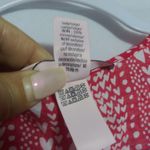 Victoria's Secret  Red Heart Tie Waist Tunic Top Cover Up Caftan Size OS Photo 5