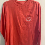 Ivory Ella Womens Pink Coral‎  Long Sleeve Pocket T-Shirt Organic Cotton Sz Small Photo 0