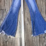 Bridge by GLY  Jeans Women 25 Flare wide leg Blue Distressed Denim hippie western Photo 13