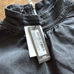 Pretty Little Thing Tall Washed Grey High Neck Sleeveless Denim Midaxi Dress Photo 6