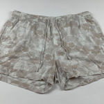 Old Navy  Tan Tie Dye Linen Blend High Rise Pull On Shorts XL Photo 0