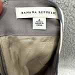 Banana Republic Pleated Skirt Womens 4 Neutral Tone Striped Pockets Preppy Twee Photo 1