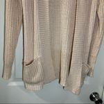 Ashley by 26 International  Peach/Pink Knit Open Front Cardigan Large Photo 4