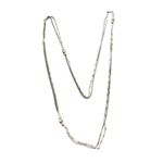 Vintage Fashion sweater chain necklace Silver Photo 2