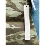 Caslon Women's Rolled Cuff Twill Green Camo Midi Shorts Small NWT Photo 3