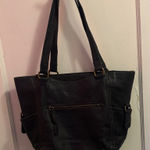The Sak Black Leather Tote Bag Photo 0