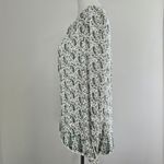 Lucky Brand  Green Multi Border Print Paisley Blouse Size Small Photo 2