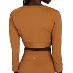 We Wore What  Knit Cropped Crewneck Cardigan Button Down Crop Top Size XSmall NWOT Photo 2