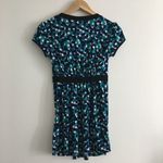 5/$15 Mimi Maternity Made in USA V Neck Cap Sleeve Dress Printed Womens … Blue Size undefined Photo 3